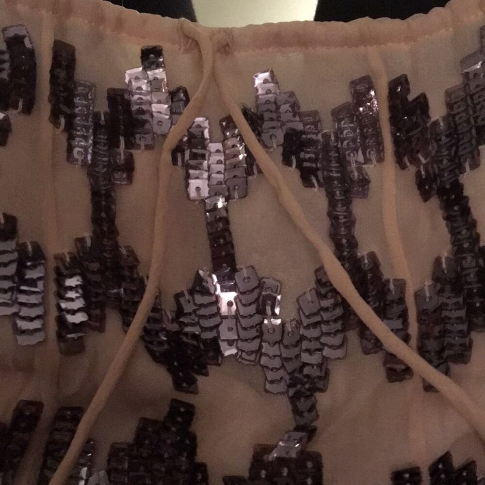 Elizabeth and James Pink Sequined Edith mini skirt - Picture 4 of 8